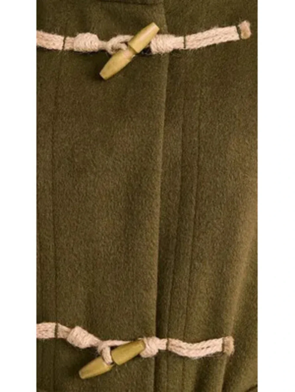 NEW, FREE PEOPLE Alma longline duffle coat in Beech Size L  #C4856